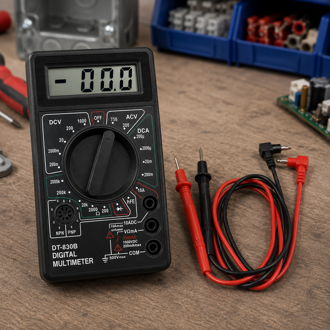 Digital LCD Multimeter Tester